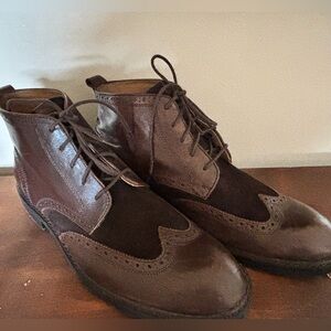 Florsheim Two-Tone Brown Chukka Leather Boots Men’s High cut Size: 12D